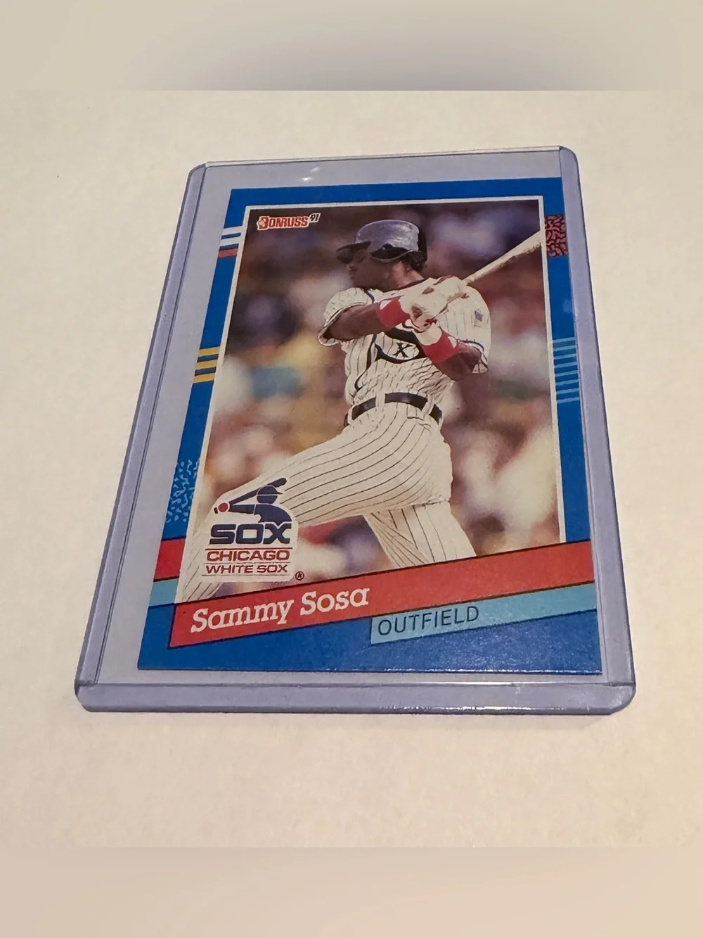 Sammy Sosa 1990 Double Error Donruss Baseball Card  Vintage